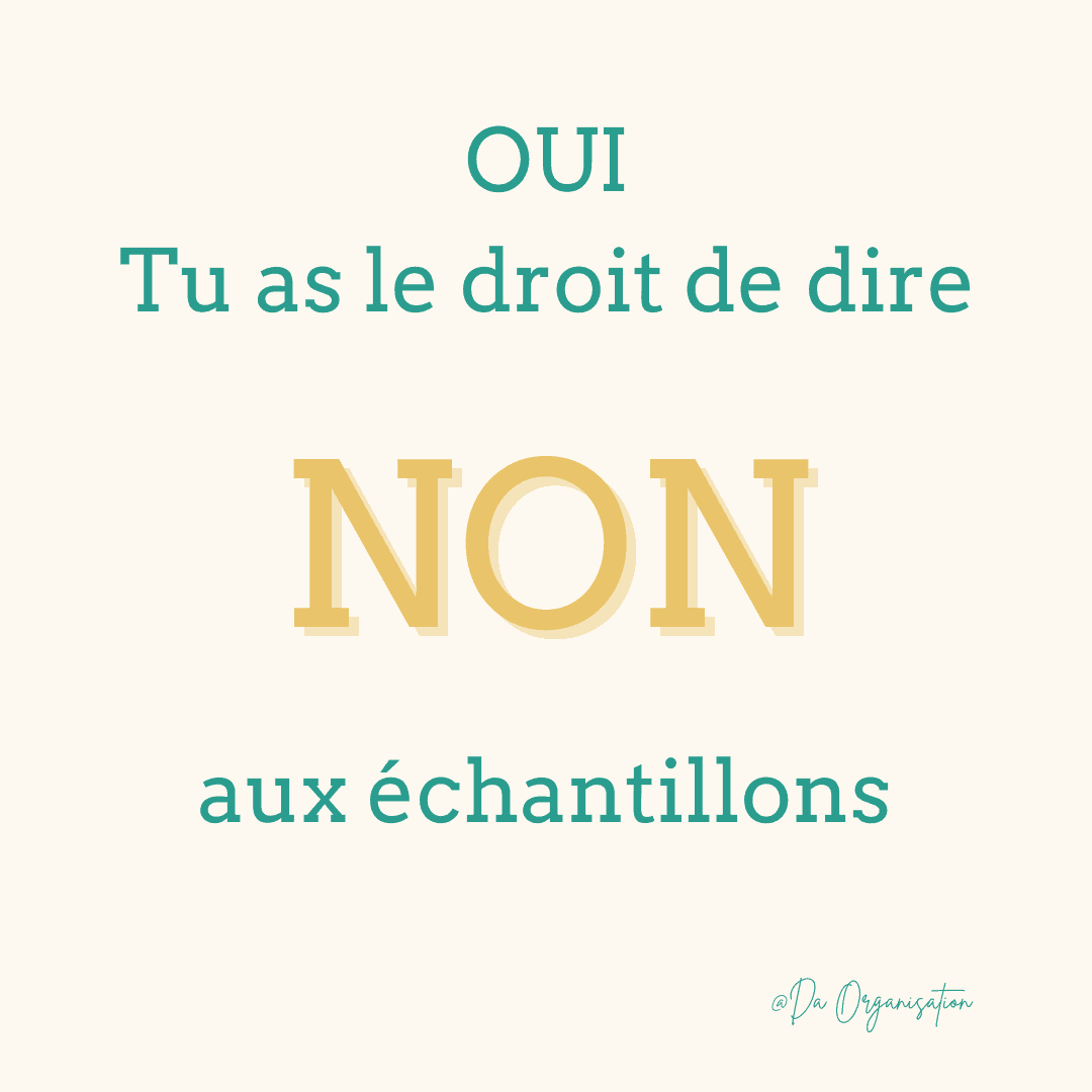 non aux echantillons