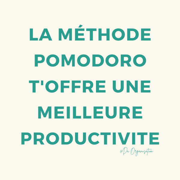 la méthode pomodoro productivite